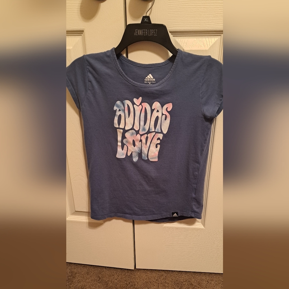 Girl's "Adidas Love" short sleeve tee